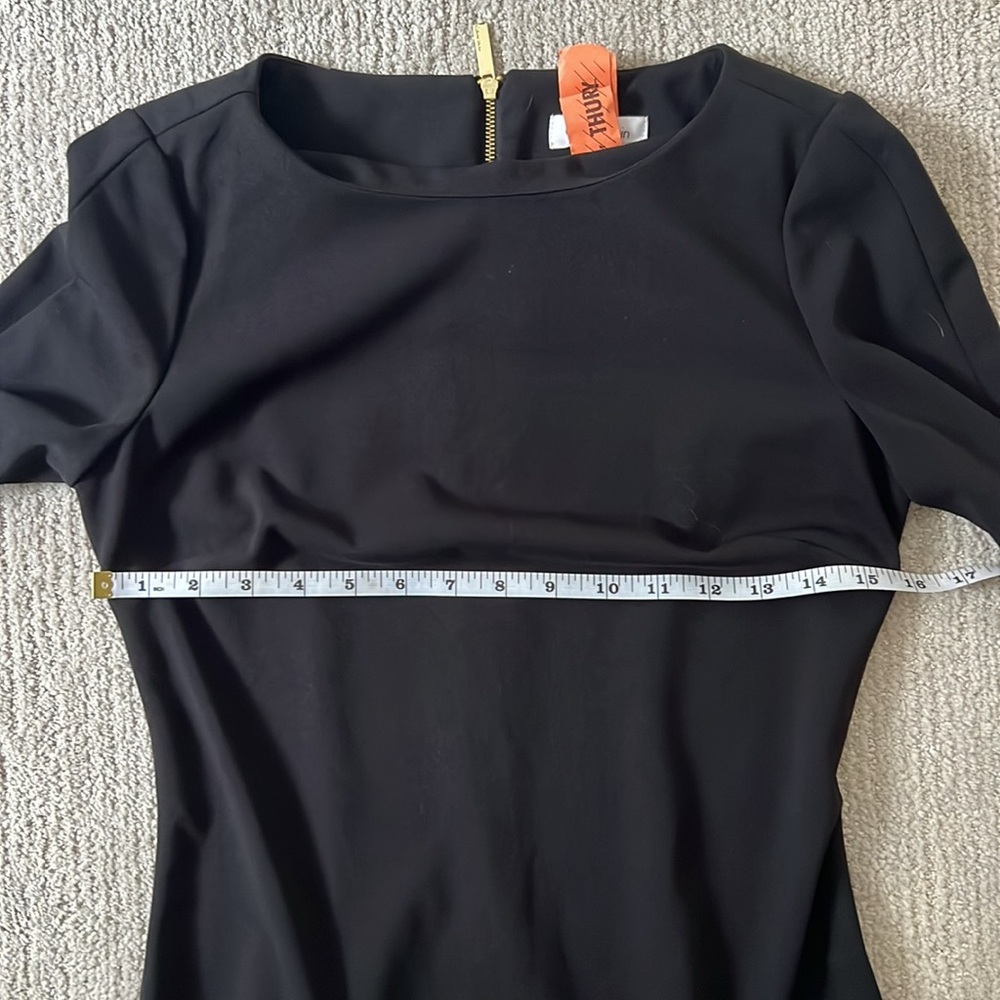 Calvin Klein Elegant Black Long-Sleeve Dress | Size 6-8 - Picture 7 of 11